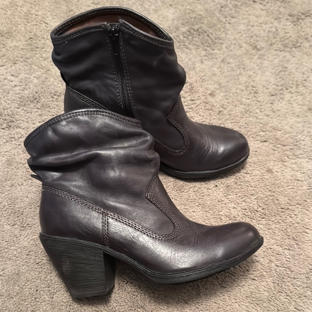 Montana West Black Heeled Boots Classic Western Style